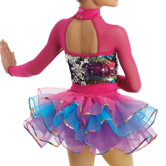 Weissman Rainbow Sequin Dance Costume - Picture 2 of 5